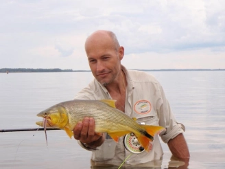 The author with a small doradino The author with a small doradino