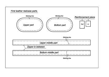 Drawing for the first reel case Drawing for the first reel case
