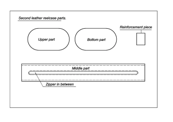Drawing for the second reel case Drawing for the second reel case