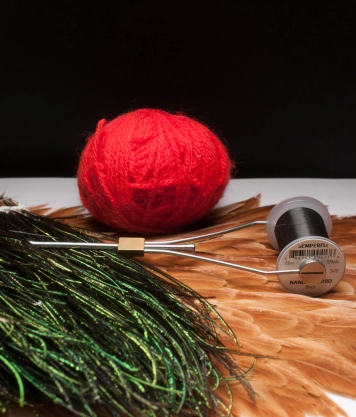 The three materials - and thread The three materials - and thread