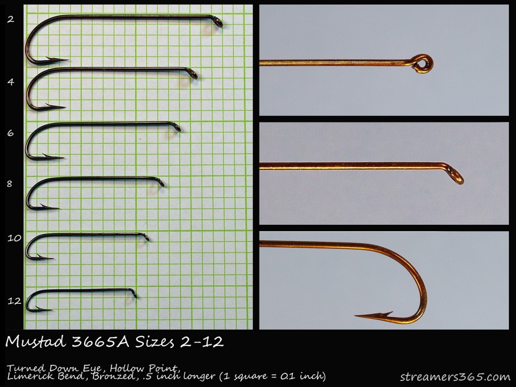 Mustad 3665A Hook Profile Mustad 3665A Hook Profile