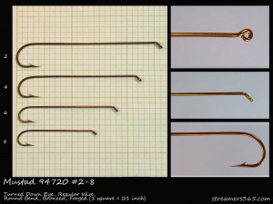 Mustad 94720 Hook Profile Mustad 94720 Hook Profile