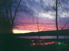 Computer screen wallpaper: Sunset over Yellow Lake