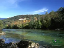 Computer screen wallpaper: Austrian Ischler Traun